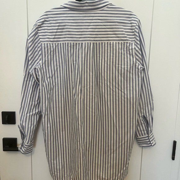 Athleta long striped shirt button down cover up - Picture 8 of 10